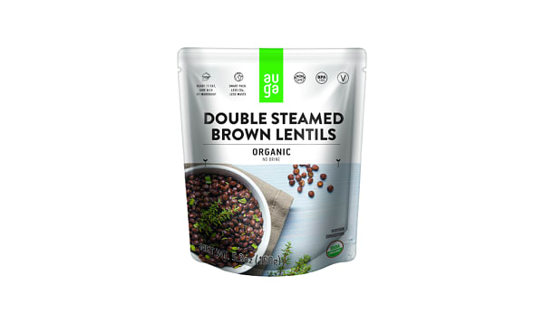 Organic Double Steamed Brown Lentils