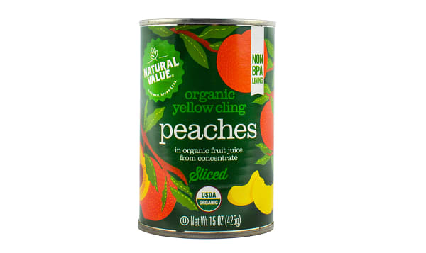 Organic Peaches - Sliced