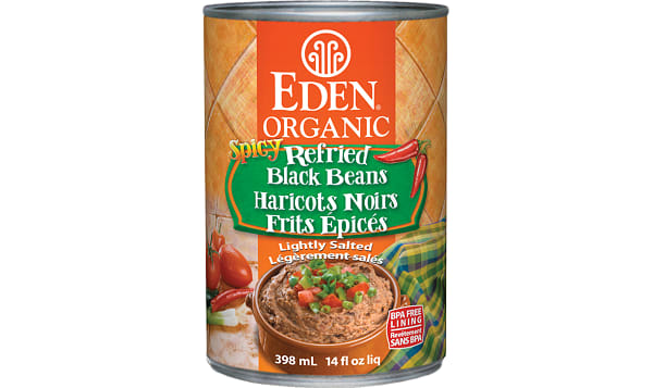 Organic Refried Spicy Black Beans