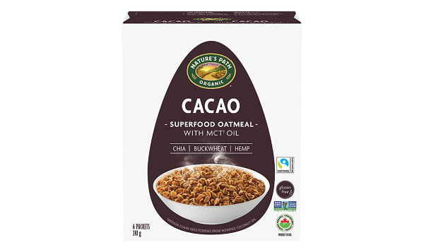 Nature s Path Organic Cacao Superfood Oatmeal 6x35g Shop at Spud