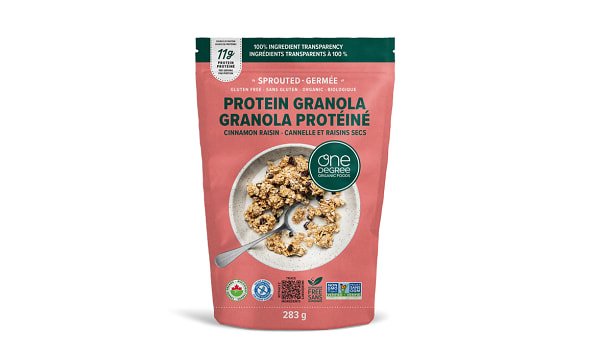 Organic Gluten Free Sprouted Cinnamon Raisin Protein Granola