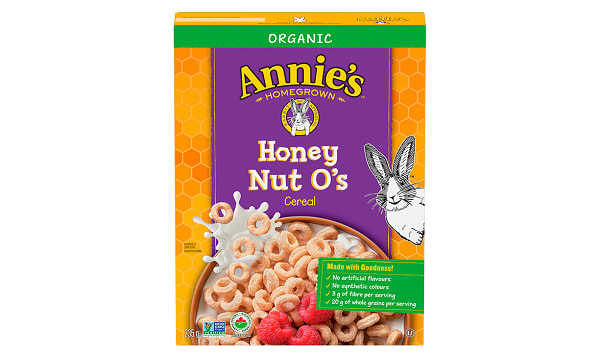 Annie`s Homegrown Organic Honey Nut O`s Cereal, 235 g