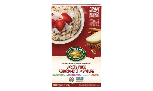 Organic Instant Oatmeal Variety Pack