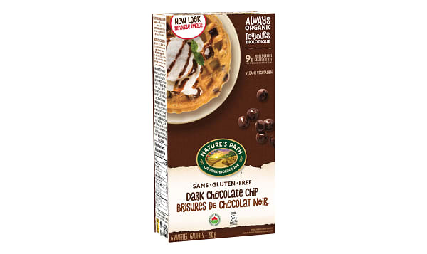 Organic Dark Chocolate Chip Waffles (Frozen)