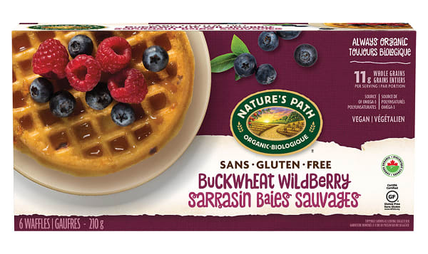 Buckwheat Wildberry Frozen Waffles (Frozen)