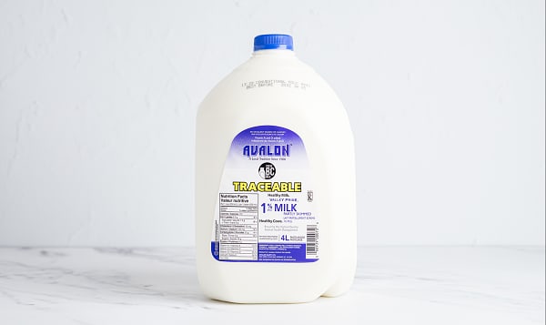 Traceable 1% Milk - Sourced from a local Eco-Dairy