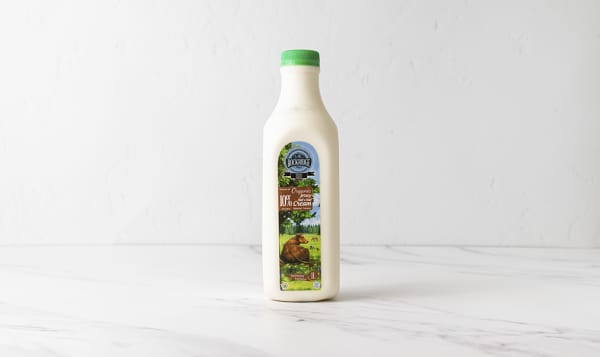 Organic Half & Half Jersey Cow Cream