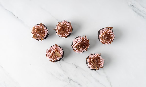 Vegan Chocolate Cupcake With Raspberry Crème