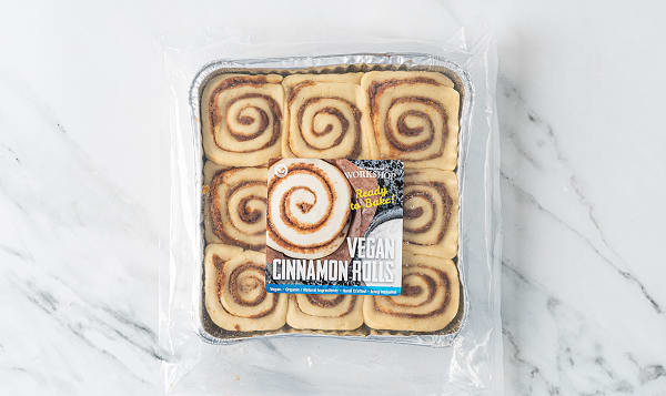 Ready to Bake Vegan Cinnamon Rolls (Frozen)