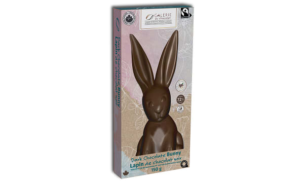Organic Fairtrade Solid Dark Chocolate Bunny Box