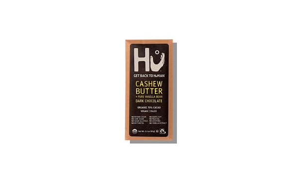 Organic Cashew Vanilla Dark Chocolate Bar
