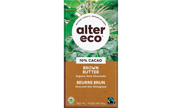Organic Dark Brown Butter Chocolate Bar
