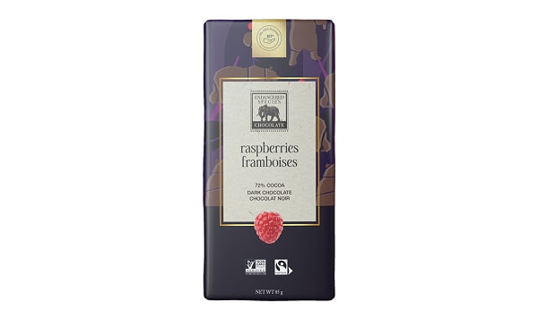 Tart Raspberries & Dark Chocolate 72% Cocoa