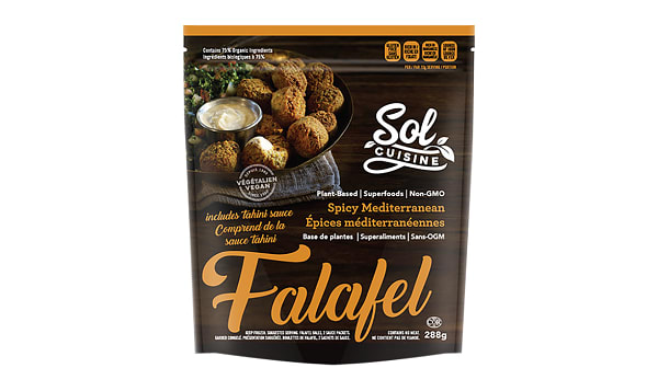 Sol Cuisine Organic Falafel With Tahini Sauce 288g Shop At Spud Ca