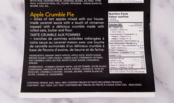 Chicken Pot Pie And Apple Crumble Pie Tv Dinner (Frozen)