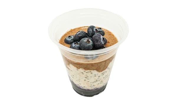 Blueberry Almond Butter Overnight Oats