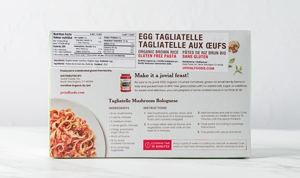 Organic Egg Brown Rice Tagliatelle