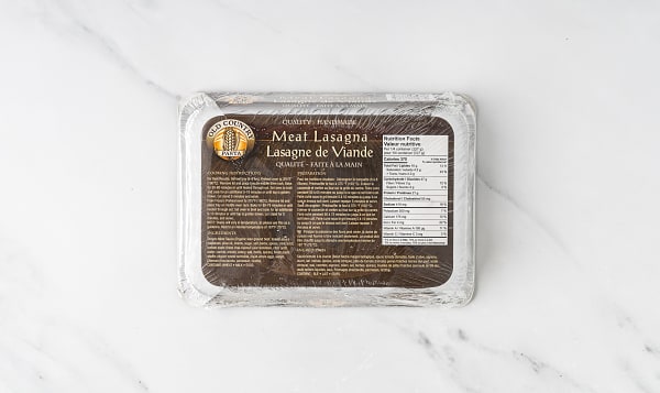 Meat Lasagna (made with Certified Organic Beef) (Frozen)