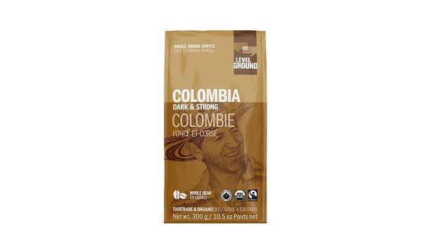 Organic Colombia, Dark & Strong; Bean