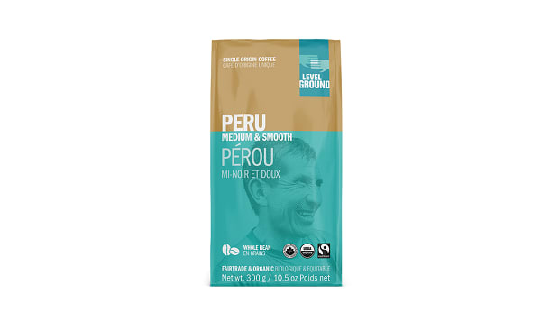 Organic Peru, Medium & Smooth; Bean