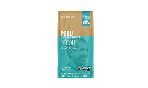 Organic Peru, Medium & Smooth; Ground