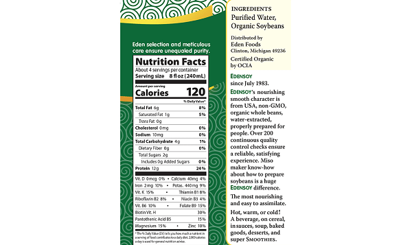 Organic Unsweetened Edensoy