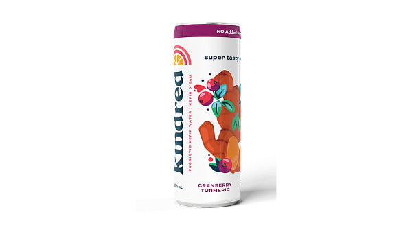Cranberry Turmeric Kefir Water
