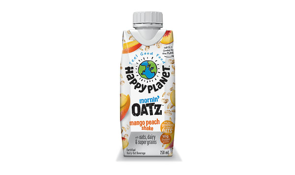 mornin' oatz mango peach shake