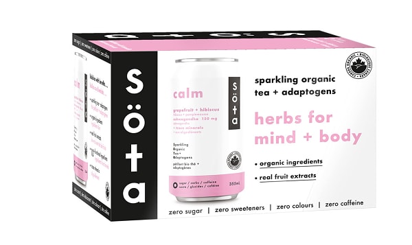 Organic CALM - Sparkling Organic Tea + Adaptogens