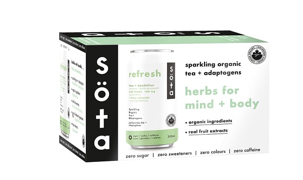Organic REFRESH - Sparkling Organic Tea + Adaptogens