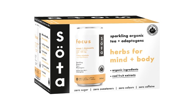 Organic FOCUS - Sparkling Organic Tea + Adaptogens