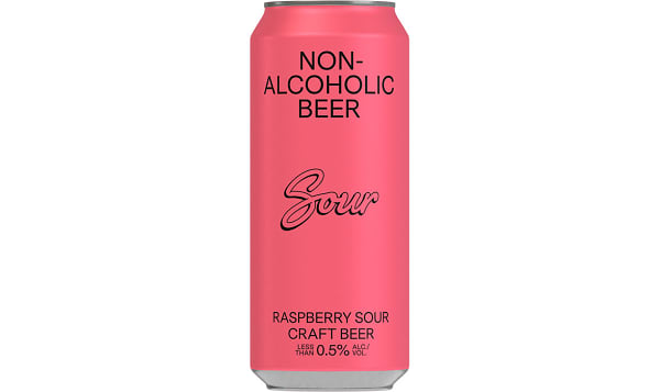 Raspberry Sour Non Alcoholic Beer