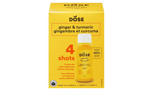 Organic Ginger Turmeric Immunity Shot 4-Pack