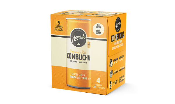 Organic Ginger Lemon Kombucha
