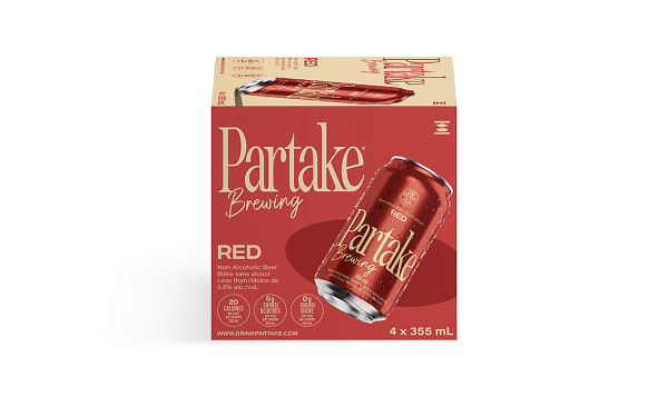 Partake Non Alc Red Ale 4x355ml