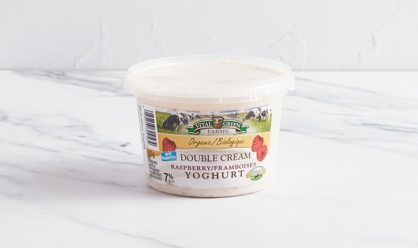 Organic Double Cream Raspberry Yogurt