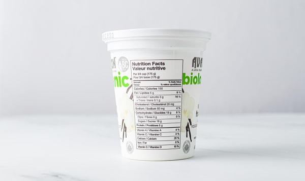 Organic French Vanilla Yogurt - 3.2% MF