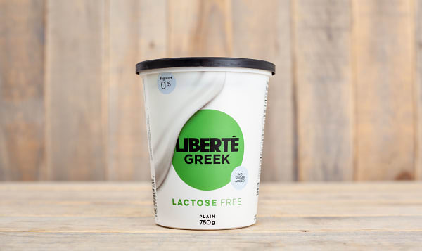 Liberte 0 Fat Greek Yogurt Lactose Free Plain 750g Shop At