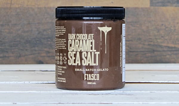 Fiasco Gelato Dark Chocolate Caramel Sea Salt Gelato 562ml