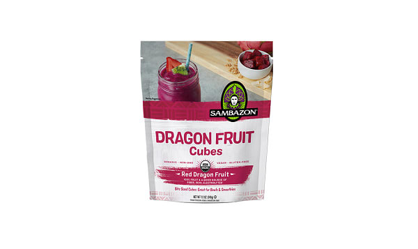 Organic Dragon Fruit Cubes (Frozen)