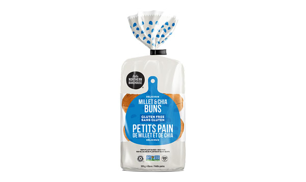 Gluten Free Millet & Chia Hamburger Buns 4ct (Frozen)