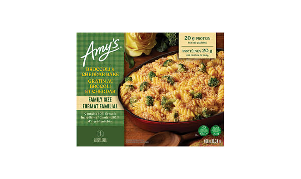 Organic Family Size Broccoli & Cheddar Bake (Frozen)