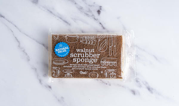 Walnut Scrubber Sponge