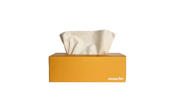 Tissue Box - Goldenrod