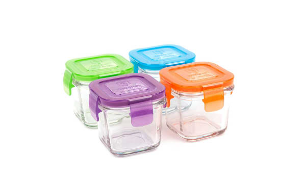 Glass Container Snack Cubes