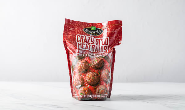 Crazy Good Meatballs, Beef, Indian Marinara Style Sauce (Frozen)