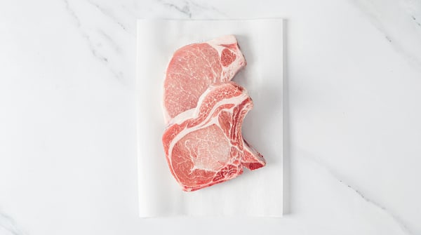 Natural Pork Loin Chops, Bone In - 2 Chops (Frozen)