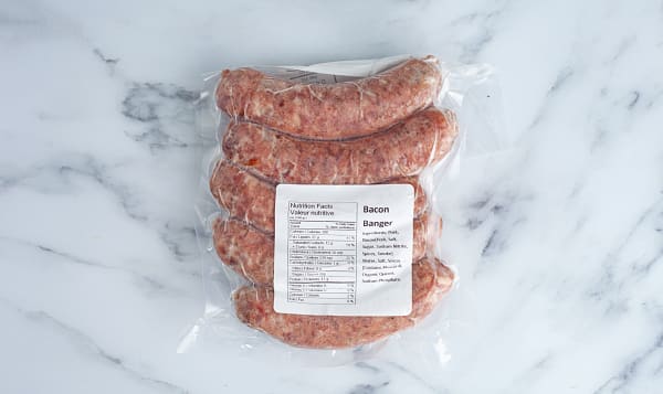 Two Rivers Meats North Vancouver Bacon Banger 375g Shop At Spud Ca