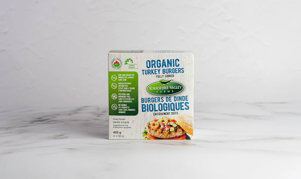 Organic Fully Cooked Turkey Burgers (Frozen)