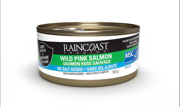 Canned Wild Pink Salmon - NO SALT ADDED
